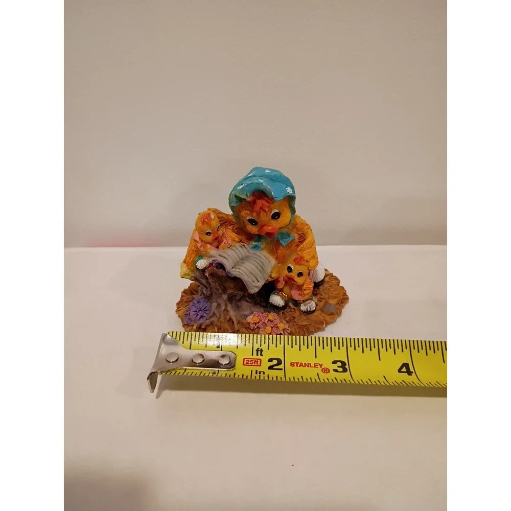 Collectable Mother Chicken Reading to Chicks Figurine